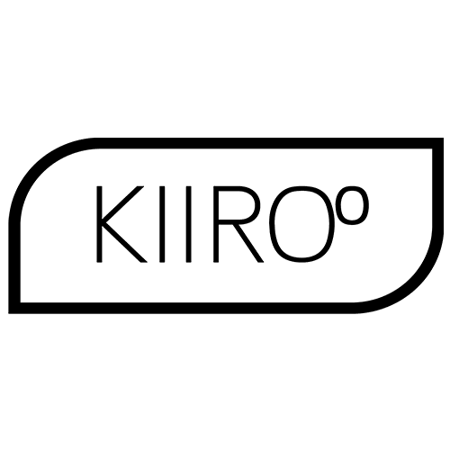 KIIROO Logo in schwarzer Umrissform, Symbol für Erotikspielzeug und Intimprodukte