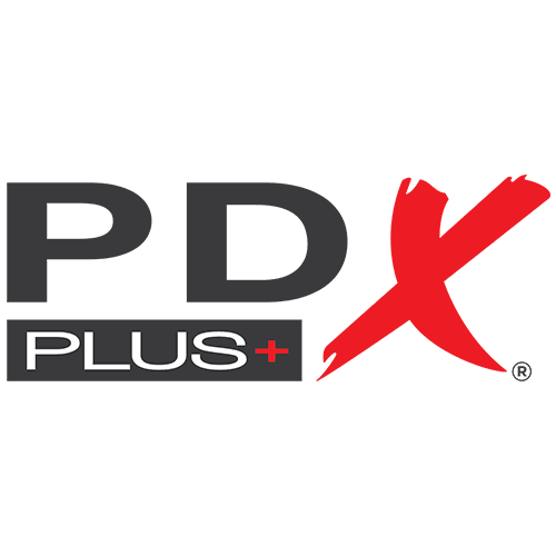 PDX Plus+ Logo für Erotikartikel, modernes Design für Erwachsenenprodukte