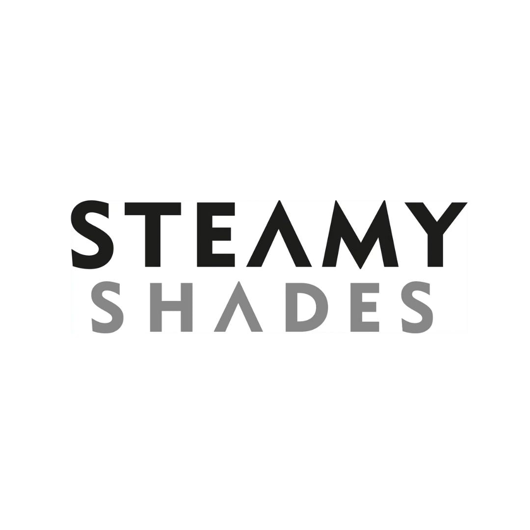 Steamy Shades Logo in Schwarz-Weiß, Symbol für Erotikartikel und Intimzubehör
