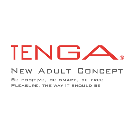 TENGA Logo und Slogan für Erwachsenenprodukte, diskret und modern designt