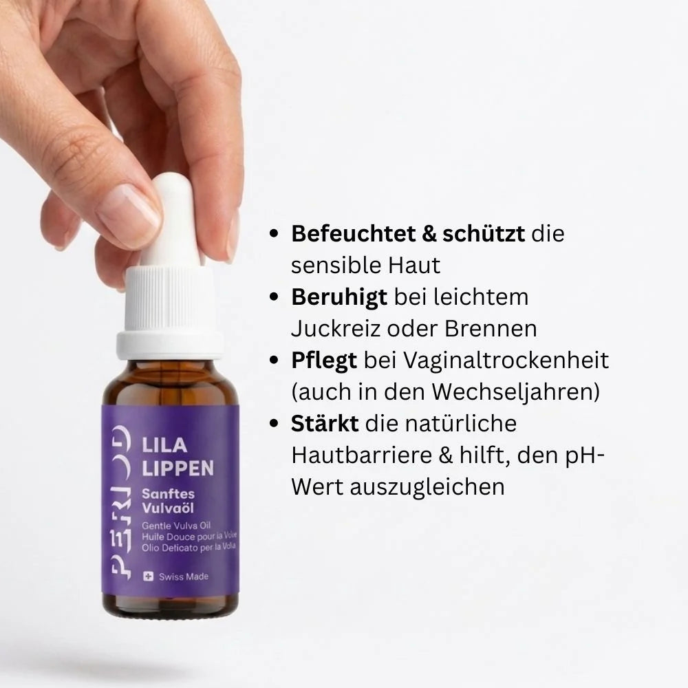 Vulva Oil "LILA LIPPEN" Natural care for dryness and friction (20 ml)