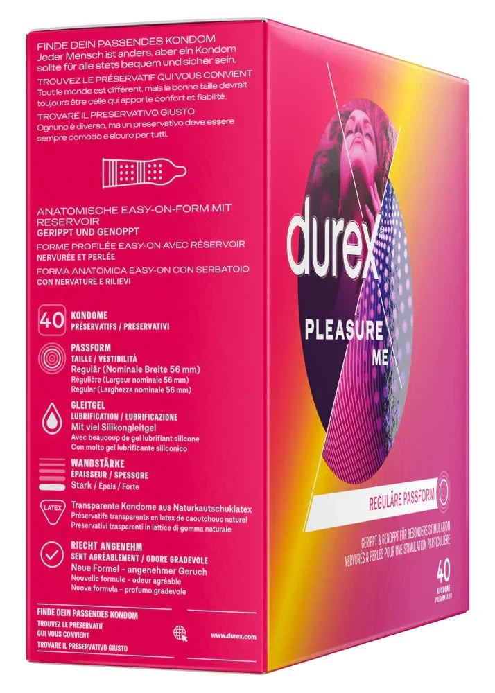 Condoms "Pleasure Me" natural rubber latex (56 mm/40 pcs.) from Durex