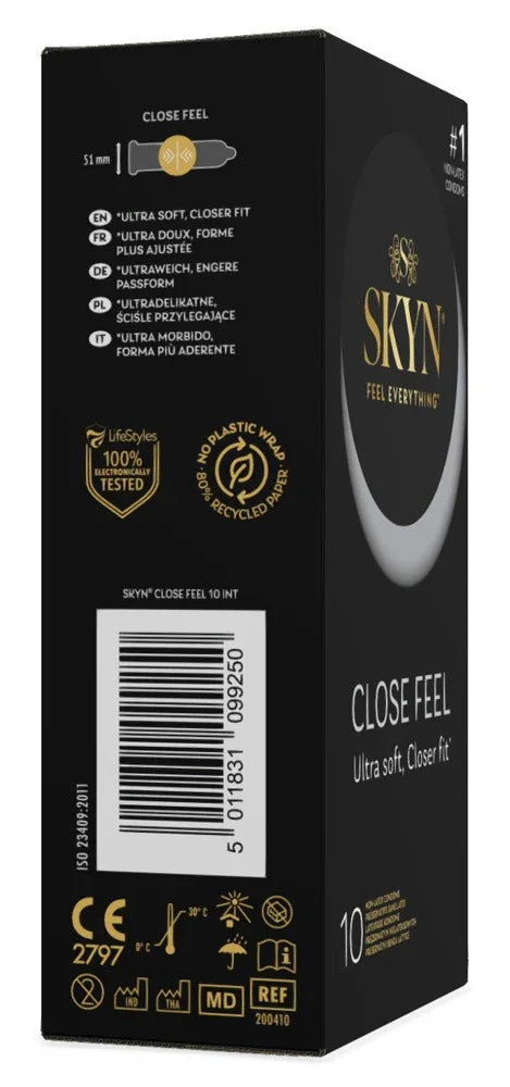Kondome "Close Feel" - latexfrei & vegan (Ø 51 mm/10 Stk.) von SKYN - loveiu.ch