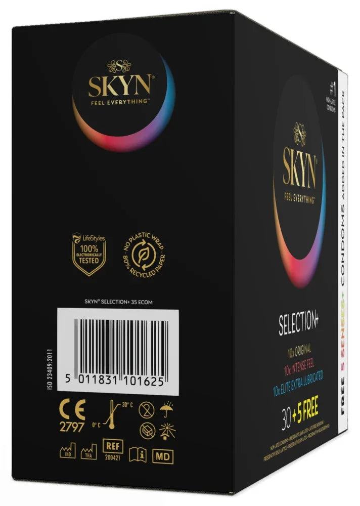 Kondome "Selection+" - Kondom-Mix & vegan (Ø 53 mm/35 Stk.) von SKYN - loveiu.ch