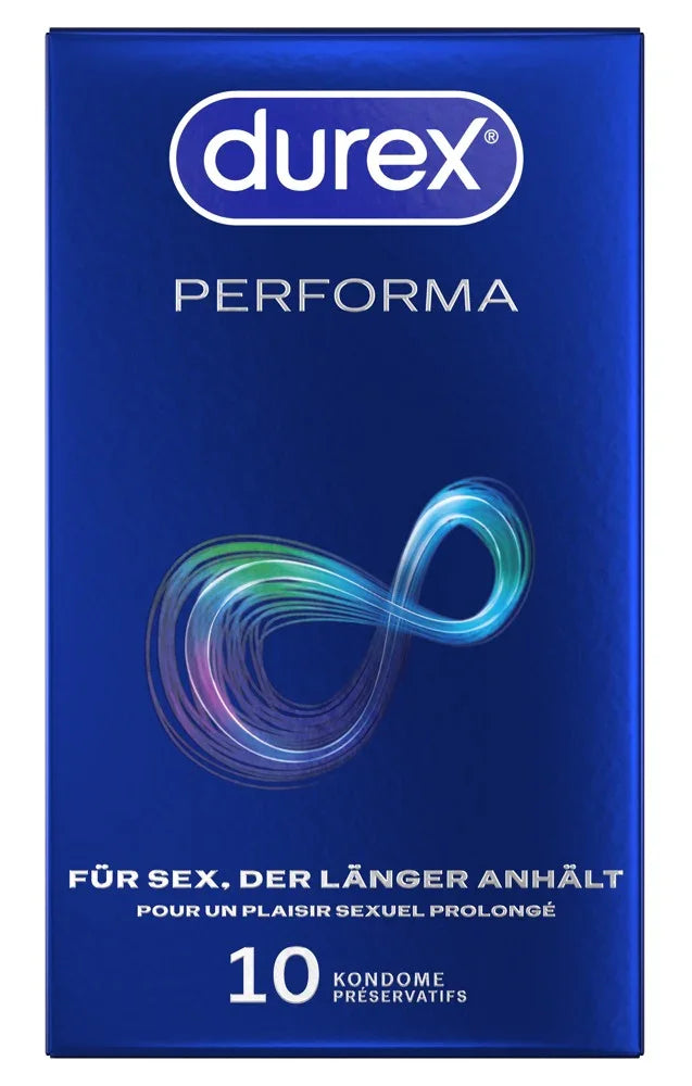 Kondome "Performa" Naturkautschuklatex - Verzögernd (56 mm/10 Stk.) von Durex