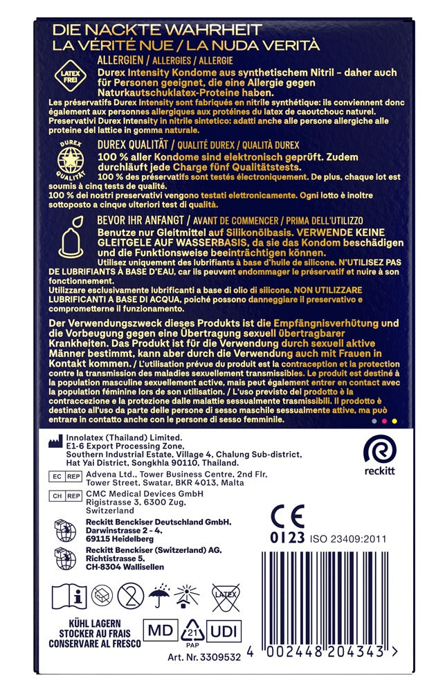 Condoms "Intensity" Latex-free (56 mm/8 pcs.) from Durex
