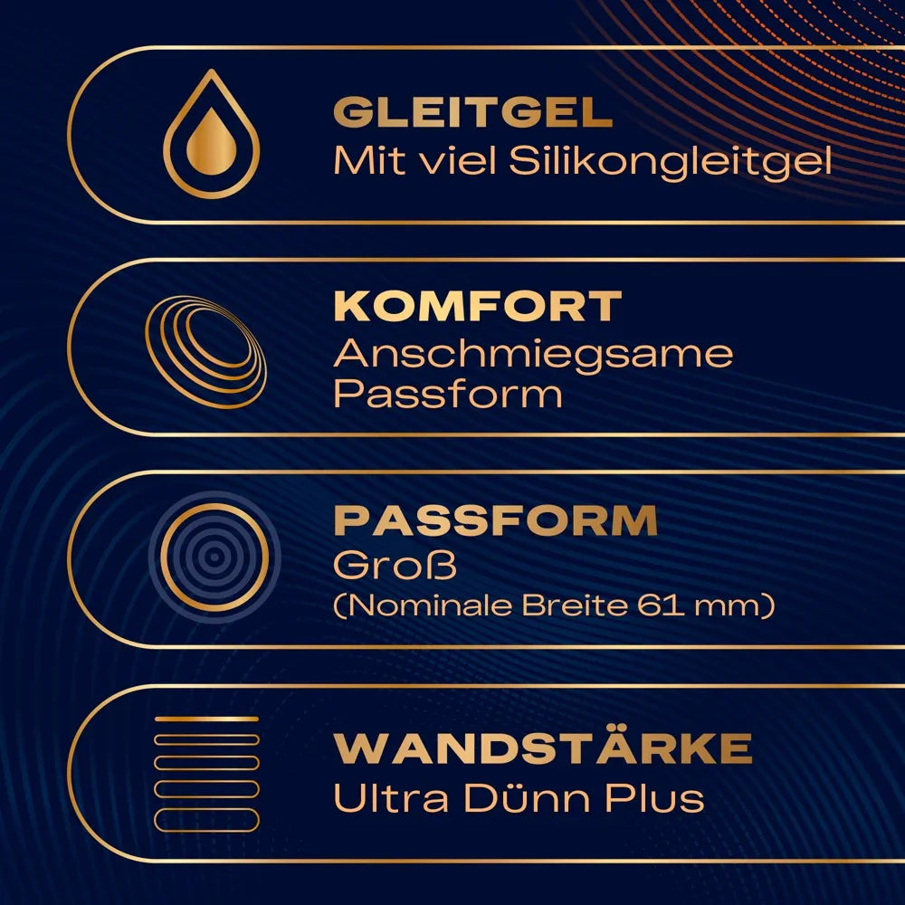 Kondome "Intensity XXL" Latexfrei (56 mm/8 Stk.) von Durex - loveiu.ch