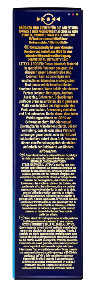 Condoms "Intensity XXL" Latex-free (56 mm/8 pcs.) from Durex