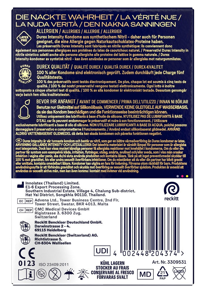 Condoms "Intensity" Latex-free (56 mm/20 pcs.) from Durex
