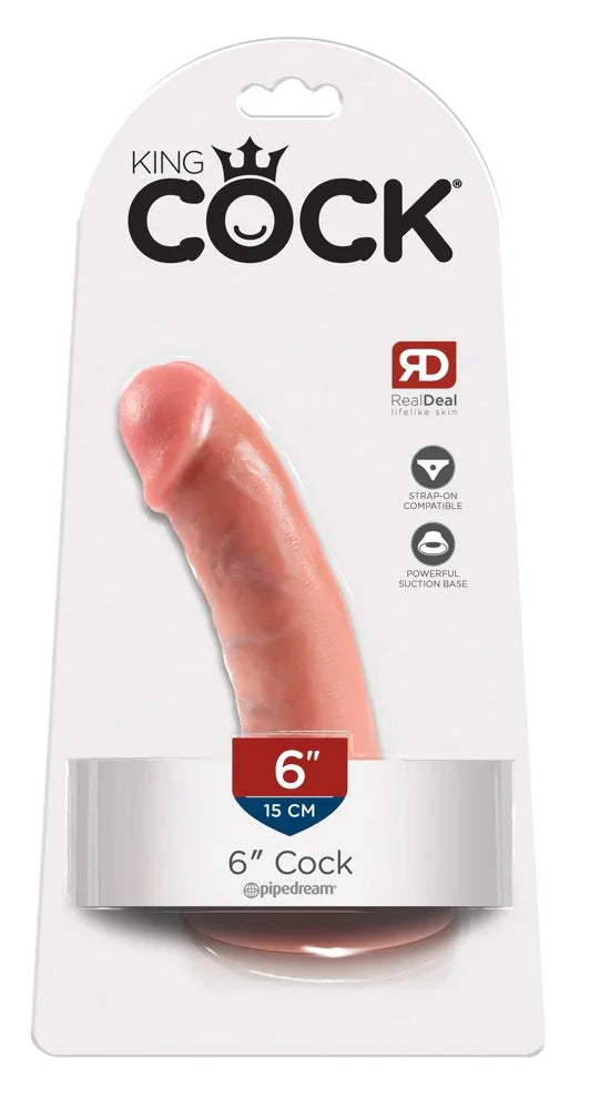 Realistischer Dildo mit Saugfuss "6" Cock" - 17 cm (hautfarben) - loveiu.ch
