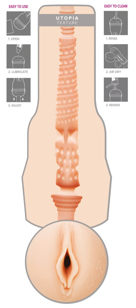 Masturbator "Riley Reid" (flesh-colored light) by Fleshlight