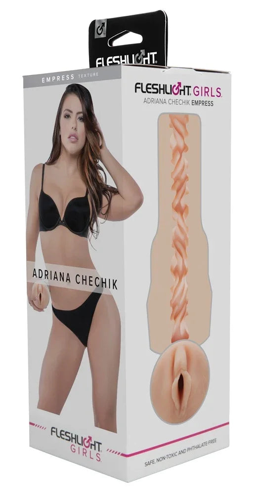 Fleshlight Girls Adriana Chechik Empress – realistischer Vibrator mit Textur für intensives Vergnügen