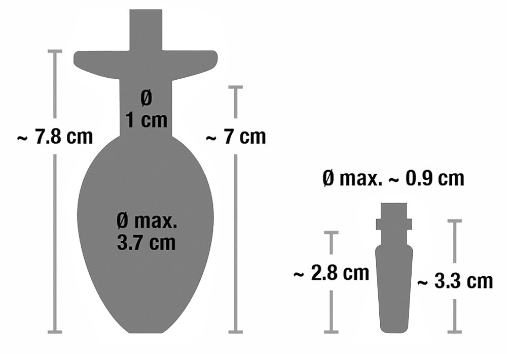 Plug pénien / plug anal « Piss To Ass Plug » en silicone et acier inoxydable (argent)
