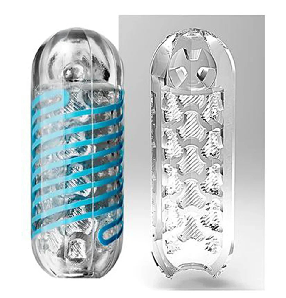 Masturbator "TENGA Spinner 01 TETRA" mit Saug- und Dreheffekt (blau) - loveiu.ch