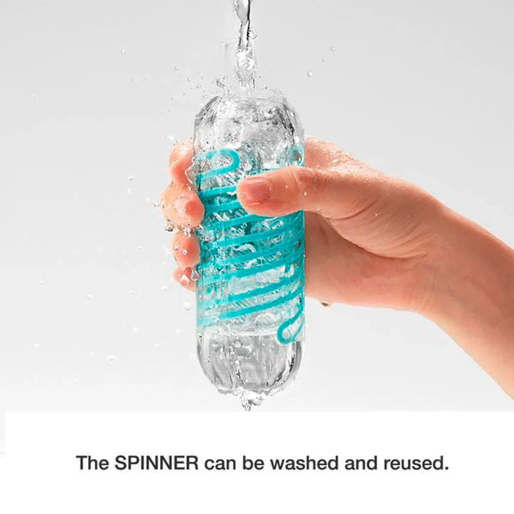 Masturbator "TENGA Spinner 01 TETRA" mit Saug- und Dreheffekt (blau) - loveiu.ch