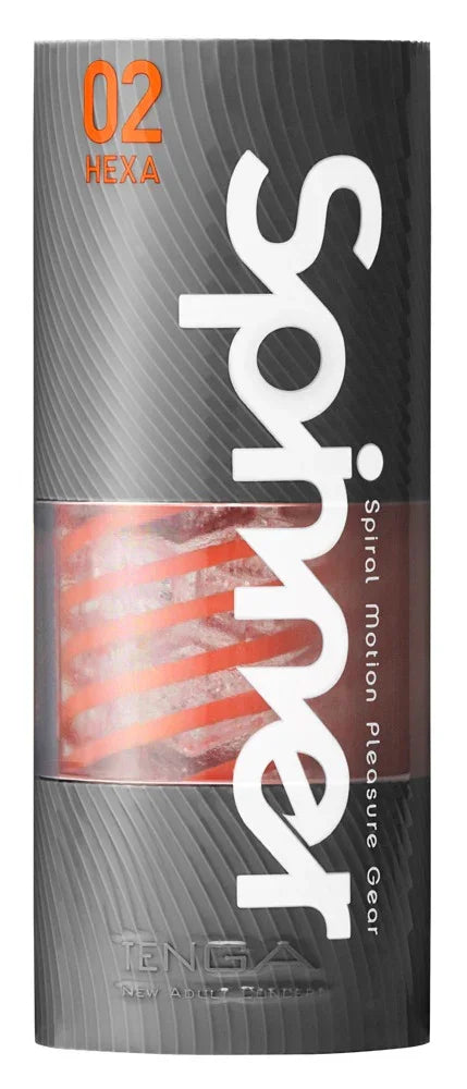 Masturbator "TENGA Spinner 02 HEXA" mit Saug- und Dreheffekt (orange) - loveiu.ch