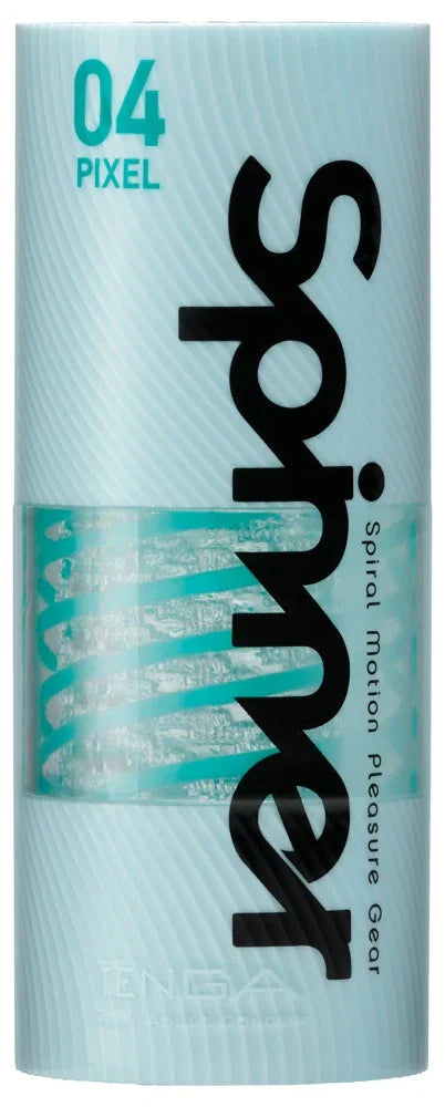 Masturbator "TENGA Spinner 04 PIXEL" mit Saug- und Dreheffekt (blau) - loveiu.ch