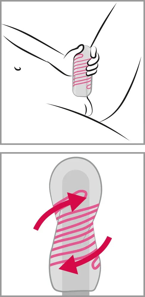 Masturbator "TENGA Spinner 06 BRICK" mit Saug- und Dreheffekt (rosa) - loveiu.ch