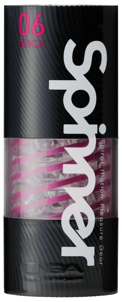 Masturbator "TENGA Spinner 06 BRICK" mit Saug- und Dreheffekt (rosa) - loveiu.ch