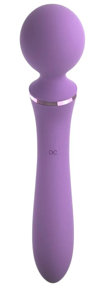 Massager „Duo Wand Massage-Her“ aus Silikon – 19,5 cm (lila)