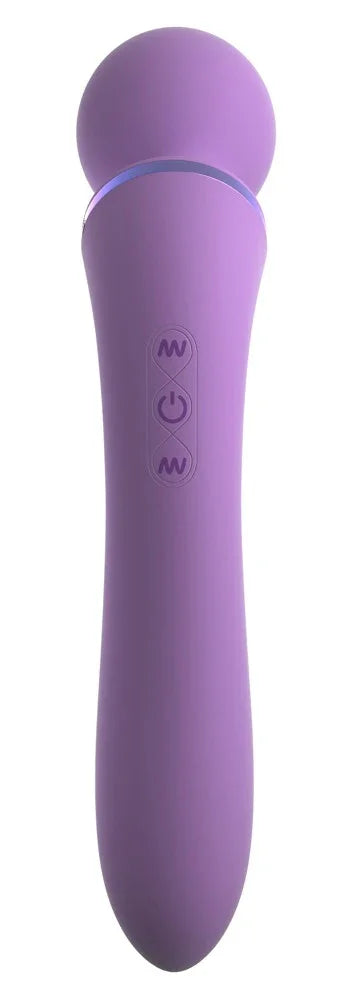 Massager „Duo Wand Massage-Her“ aus Silikon – 19,5 cm (lila)