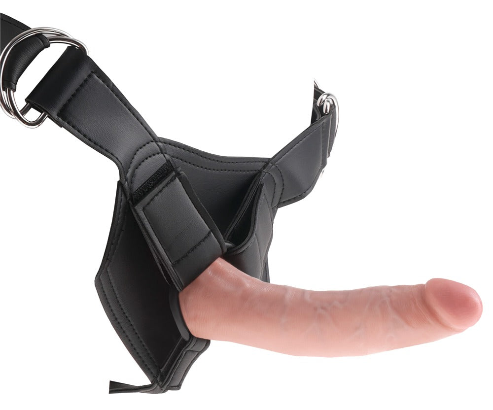 Strap-on Harness mit Dildo - 20 cm (hautfarben hell)
