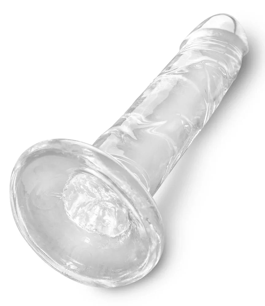 Transparenter Dildo mit Saugnapf für intime Momente – ideal für Solo- oder Paarspiele