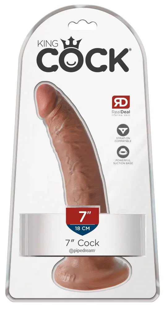 Realistic dildo with suction cup - 20.5 cm (skin coloured)