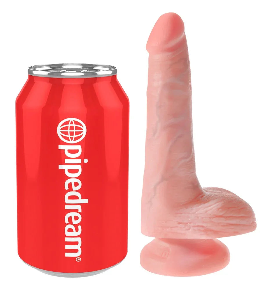 Realistischer Dildo mit Saugfuss "6" Cock with Balls" - 15.2 cm (hautfarben) - loveiu.ch