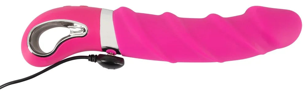 Vibrator „Warming Soft“ aus Liquid-Silikon mit Heizfunktion – 22,8 cm (Pink)