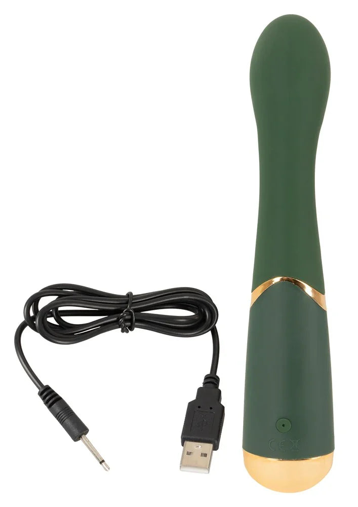 G-Punkt Vibrator "Luxurious" aus Silikon - Soft-Touch-Textur 19.5 cm (grün) - loveiu.ch