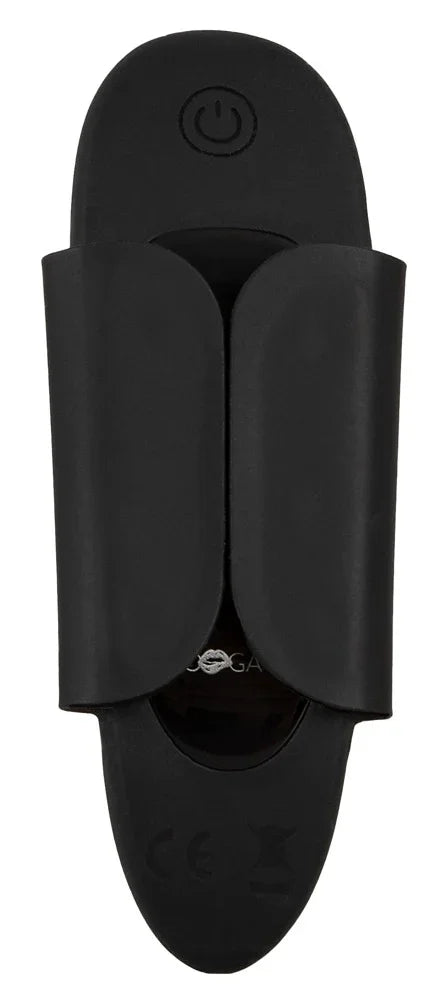 Schwarzer Auflegevibrator mit Silikon-Überzug, erotische Wellness für Erwachsene