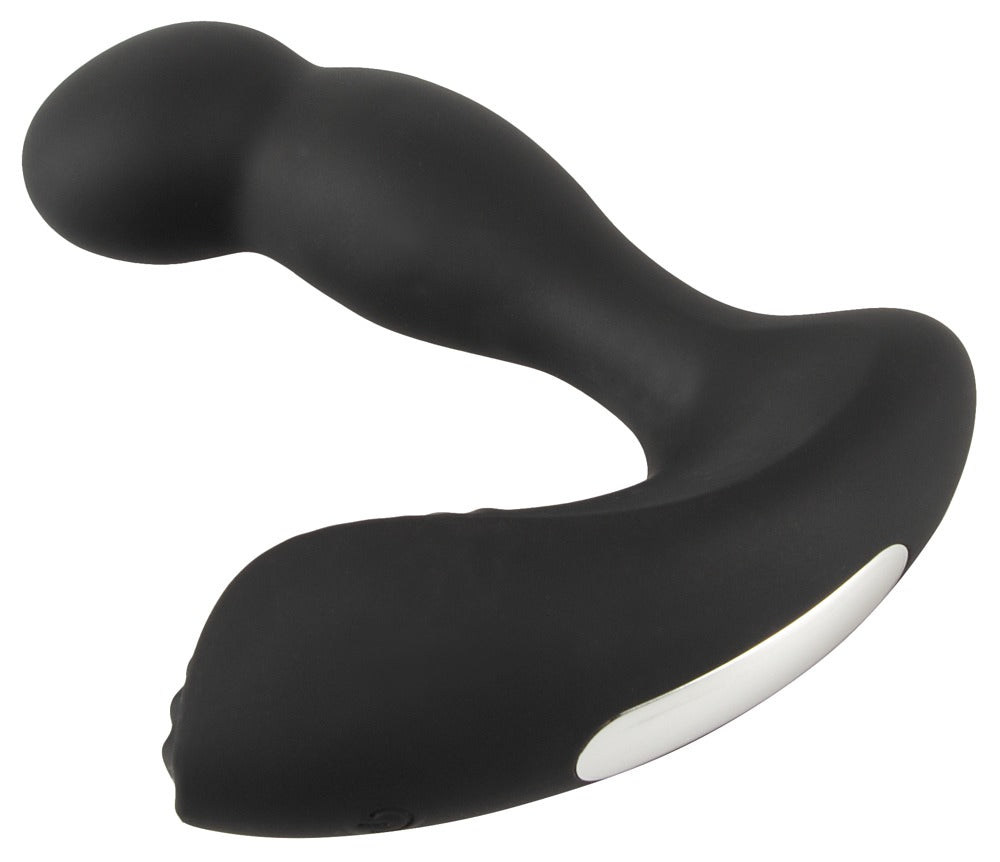Silicone Prostate Vibrator "RC Prostate Massager" - with 2 Motors Ø 3.4 cm (black)