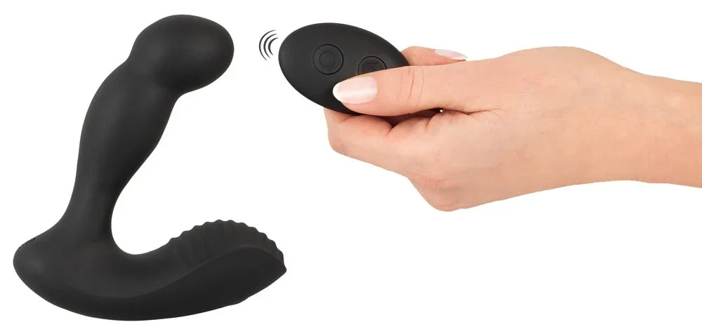 Schwarzer G-Punkt-Vibrator mit Fernbedienung für intensives Liebesleben