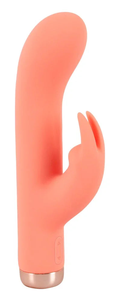 Mini vibromasseur « Mini Rabbit » – Doux et soyeux 16,7 cm (orange)