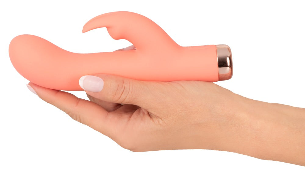 Mini Vibrator „Mini Rabbit“ – Seidig Soft 16.7 cm (orange)