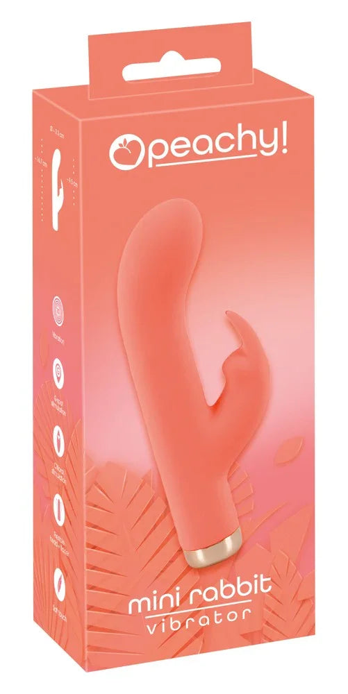 Mini Vibrator „Mini Rabbit“ – Seidig Soft 16.7 cm (orange)