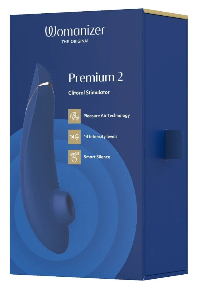 Womanizer Premium 2 Klitoralstimulator mit Luftdrucktechnologie und 14 Intensitätsstufen