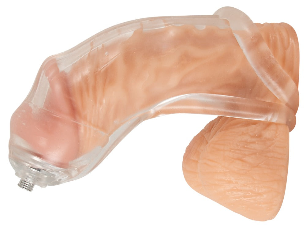 Penishülle "Piss Play Sleeve" aus Silikon - mit elastischem Penissleeve (transparent)