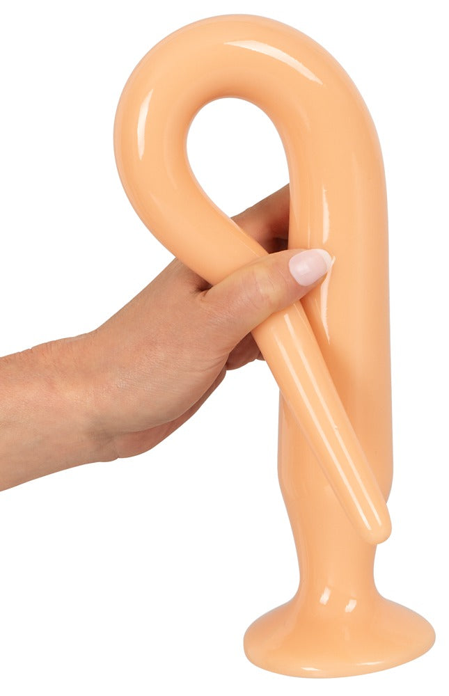 Analplugs / Analschlangen XXL "Super Long Flexible Butt Plug" mit Saugfuss im 3er Set (hautfarben hell)