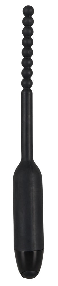 Penisplug mit Vibrator aus Silikon - Harnrörenstimulation Ø 0.8 cm (schwarz)