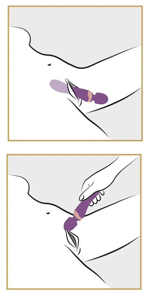 Massager „Double Massager“ aus Silikon – 21,8 cm (lila)