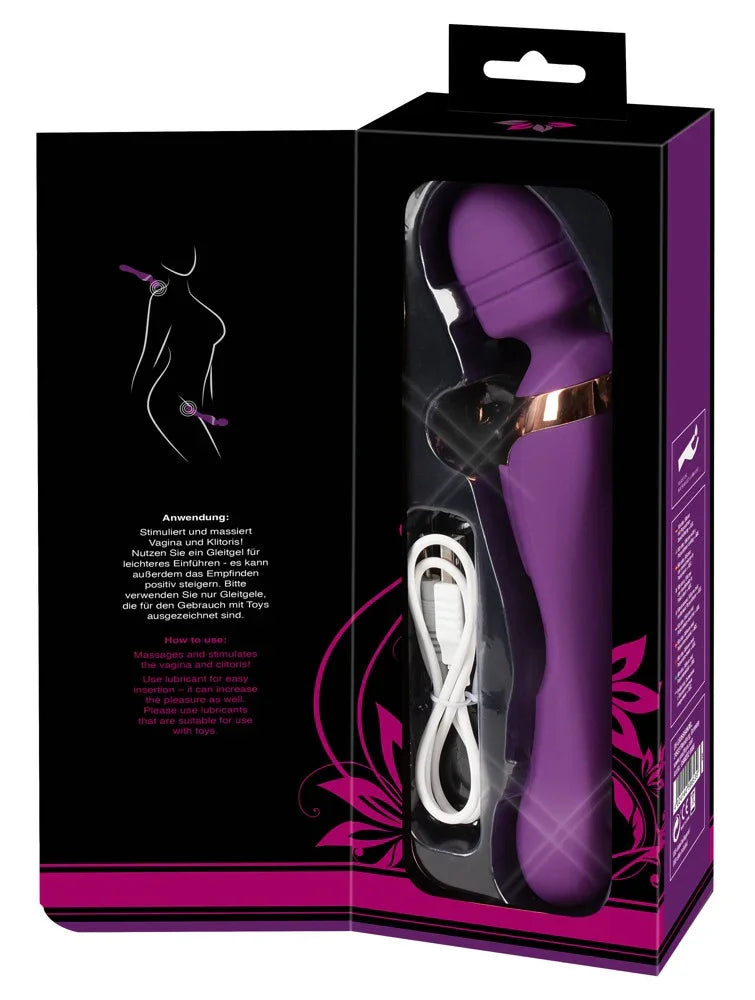 Massager „Double Massager“ aus Silikon – 21,8 cm (lila)
