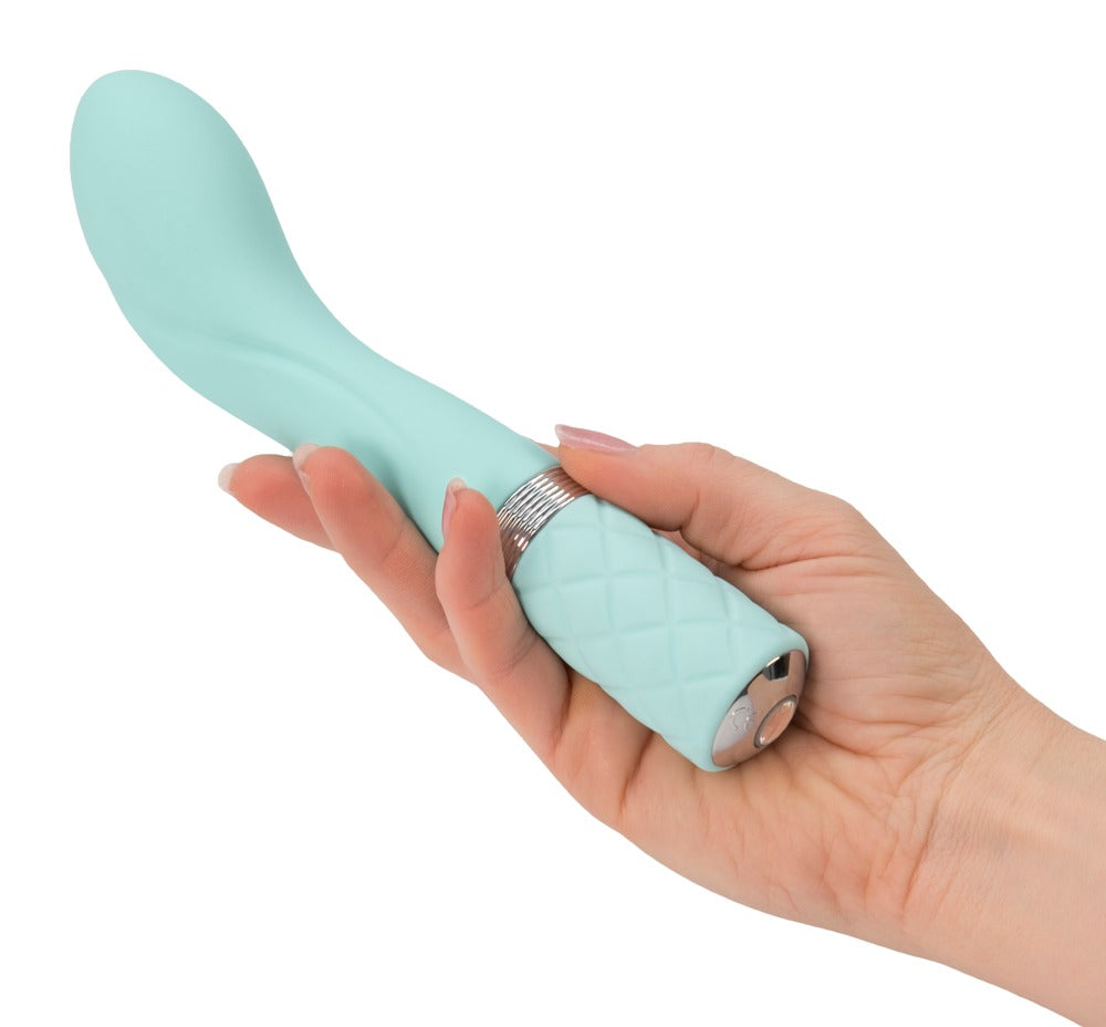 Sassy Special Edition vibrator with Swarovski® crystal - 20 cm (turquoise)
