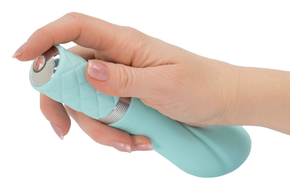 Sassy Special Edition vibrator with Swarovski® crystal - 20 cm (turquoise)