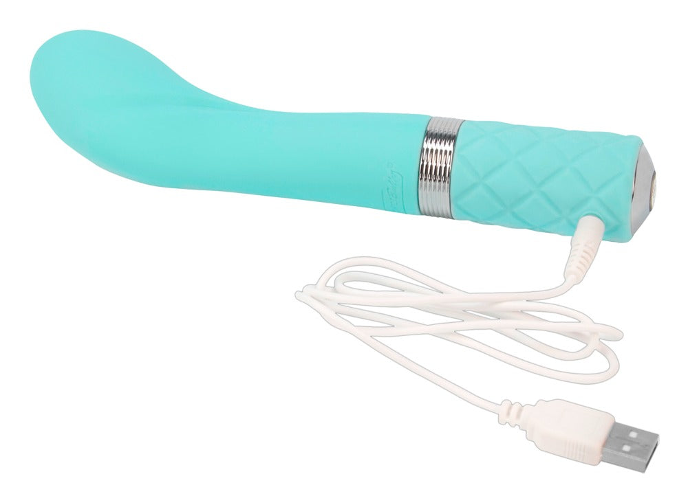 Sassy Special Edition vibrator with Swarovski® crystal - 20 cm (turquoise)