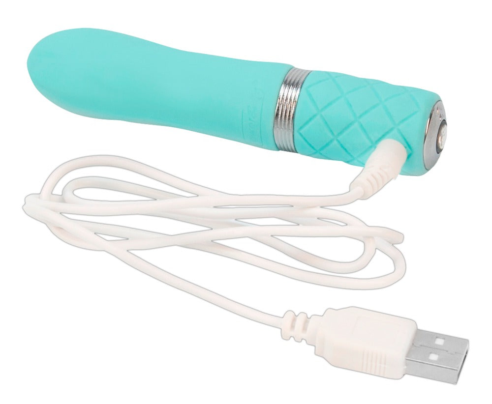 Minivibrator "Flirty" aus Silikon - Soft-Touch-Textur 11 cm (türkis)