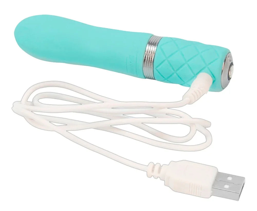 Minivibrator "Flirty" aus Silikon - Soft-Touch-Textur 11 cm (türkis) - loveiu.ch