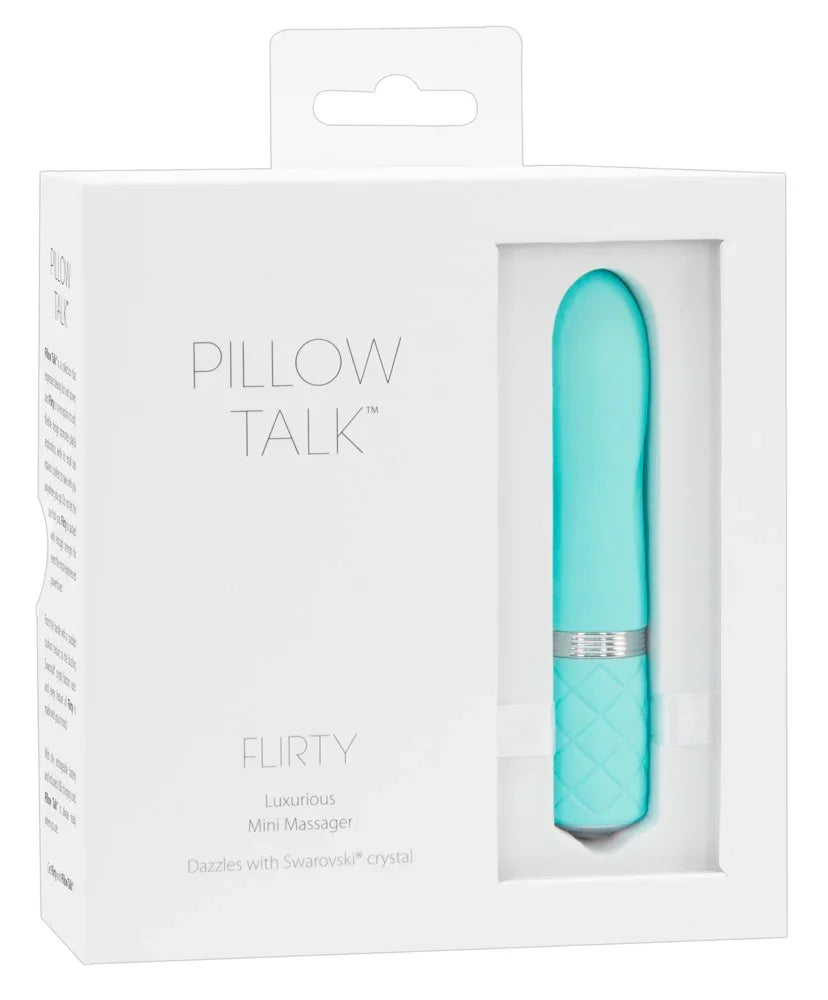 Minivibrator "Flirty" aus Silikon - Soft-Touch-Textur 11 cm (türkis) - loveiu.ch