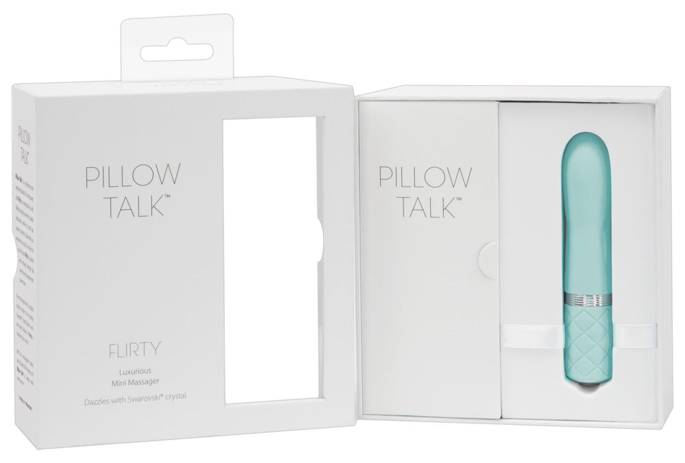 Minivibrator "Flirty" aus Silikon - Soft-Touch-Textur 11 cm (türkis)